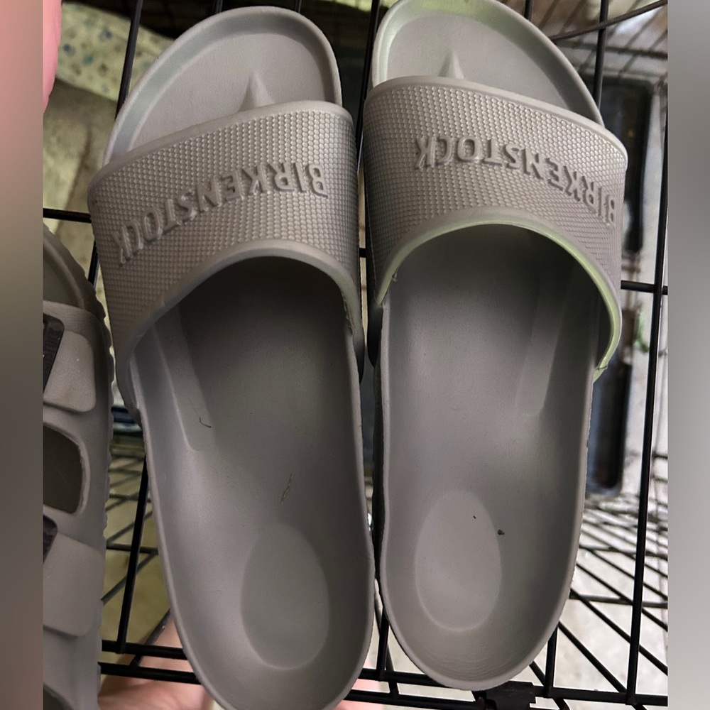Silver Birkenstock Sandals